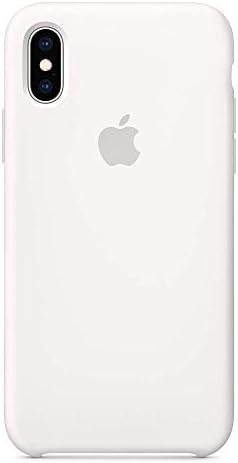 iPhone Xs Max 6.5 inch (2018) White Liquid Silicone Case,Gel Rubber Protection Shockproof Cover Case Drop Protection Case (White)