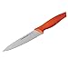 Rachael Ray Cutlery 2-Piece Japanese Stainless Steel Fruit and Vegetable Knife Set with Orange Handles and Sheaths