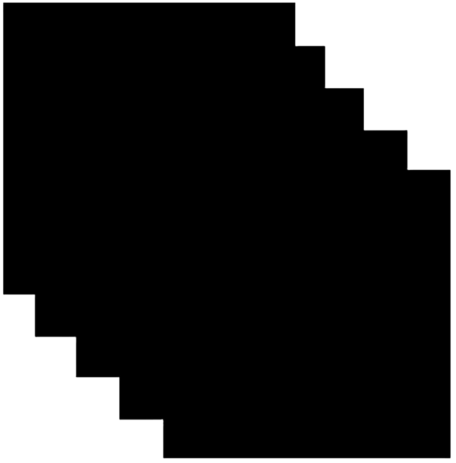 SISER EasyWeed Heat Transfer Vinyl HTV for T-Shirts 12 x 12 Inches 5 Precut Sheets (Black)