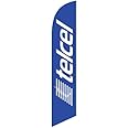 Telcel Advertising Replacement Feather Flag Banner Swooper
