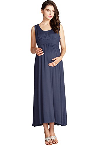 Sweet Mommy Maternity And Nursing Sleeveless Empire Waist Maxi Dress |  Desertcart Cayman Islands