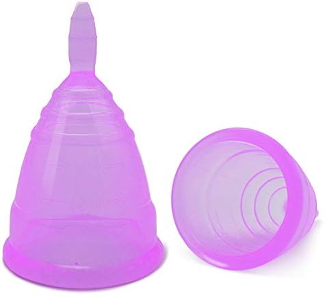 Windsleeping 2 Pack Menstrual Cup Diva Period Cups - Before Childbirth - Best Alternative to Tampons and Cloth Sanitary Napkins - Medium Size