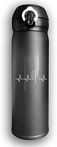 Horse Heartbeat Vacuum Insulated Cup - Double Walled Stainless Steel Water Thermos 17 Oz