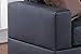 Poundex Bobkona Aria Faux Leather 2 Piece Sofa and Loveseat Set, Black