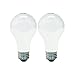 GE Lighting 63003 Soft White 43-Watt (60-watt replacement) 750-Lumen A19 Light Bulb with Medium Base, 2-Pack