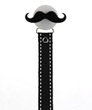 Ribbon Mustache Handlebar Pacifier Clip (RFUN2)
