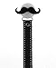 Crystal Dream Funny Black Stylish Baby Boy Pacifier Clip with Matching Ribbon 8 Inch (RFUN2)