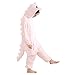 Afoxsos Women's Pink Dinosaur Onesie Adult Pajamas Cosplay Costume ,Size M ,Pink Dragon