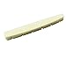 Musiclily 42mm Bone Slotted Electric Guitar Nut Flat Bottom for 6 String Fender Strat Tele, 42x3.5x4.5mm (5 Pieces)