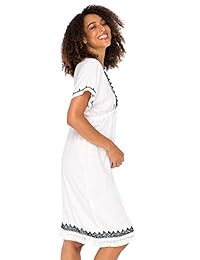 Vestido de playa para mujer Back From Bali, estilo bohemio, casual, sexy, de verano, cosmo bordado