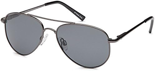 JETPAL Kids Polarized Classic Metal Aviator Style Sunglasses with Spring Hinges