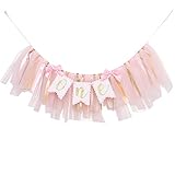 Highchair Banner 1st Birthday Girl - Tulle And