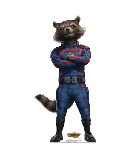 Cardboard People Rocket Raccoon Cardboard Cutout - Marvel at Amazon