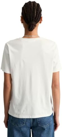 Marc OߴPolo Denim femmes t-shirt en coton biologique Regular Fit, Blanc Cassé (Silky White), S