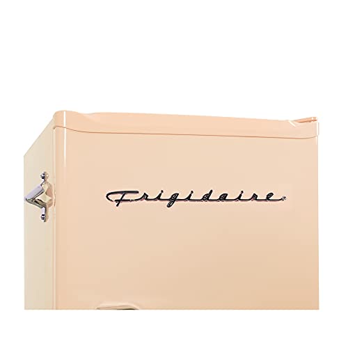 Frigidaire EFR376CORAL Retro Bar Fridge Refrigerator with Side Bottle