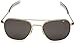AMERICAN OPTICAL - Original Pilot Aviator Sunglasses with Bayonet Temple and Gold Frame, True Color Grey Glass Polarized Lens