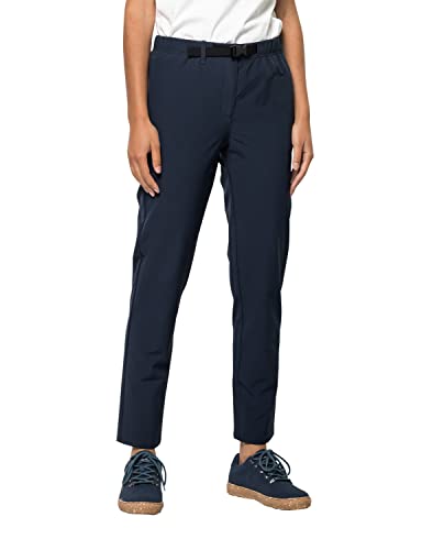 Jack Wolfskin Summer Lifestyle Pants W Pantaln de Vestir, Azul Noche (Night Blue), 44 para Mujer