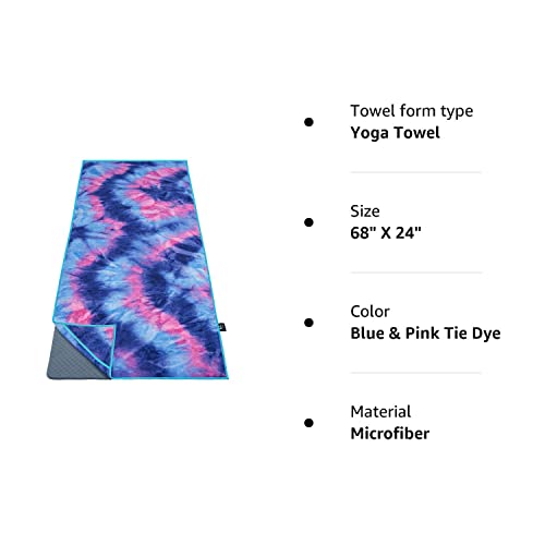 Ewedoos Yoga Towel with Anchor Fit Corners, Non Slip Yoga Towel, 100