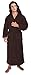 Arus Men's Hood'n Full Ankle Length Hooded Turkish Cotton Bathrobe