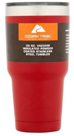 Ozark Trail Vacuum Insulated Stainless Steel 30 Ounce Tumbler (Red)