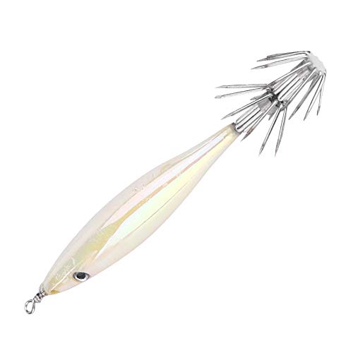 Huairdum Simulation Fishing Lure, Squid Hook Artificial Fish Bait Hook Wobbler Hard Tackle Bait Hook Crankbaits Swimbaits Boat Fishing Lures Set Fishing Accessory(#6)