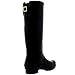 Womens Adjustable Back Tall Waterproof Winter Rain Wellies Wellington Boots - Black - 8-39 - CD0013