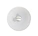 THE CIMPLE CO Single Wall Grommets for Cables Drywall, 100 PCS, 1/2-in Feed-Through Bushing, Grommet, Coaxial Cable Wall Pass Through, Cord Hole Cover, CCTV, White