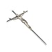 SmartChoice Crucifix - Solid Brass-Antique Silver Polished Wall Cross -10