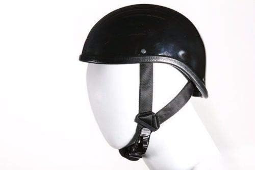 Gladiator Novelty Skull Cap Flat Black or Shiny Black