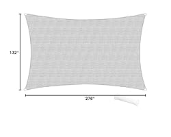 SunnyRoyal Sun Shade Sail 11'x23' Rectangle Shade
