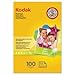 Kodak Photo Paper, 6.5 mil, Glossy, 4 x 6, 100 Sheets/Pack