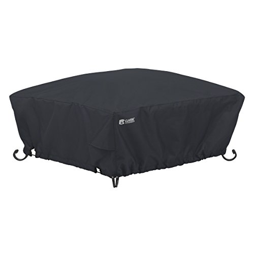 Classic Accessories Square Fire Pit Cover, 30-Inch, Black
