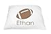 Personalized Kid's Football Sports Pillowcase Microfiber Polyester 20 by 30 Inches, Football Pillowcase, Boys Football Room Décor, Personalized Football Gifts, Toddler Football Pillow Case