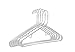 1InTheHome Standard Plastic Hangers, Everyday Tubular Clothes Hangers, Hanger (30 Pack)