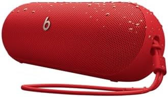Pill - Altavoz Bluetooth inalámbrico y Cargador portátil Mediante USB-C, hasta 24 Horas de autonomía, Resistencia al Agua IP67, Compatible con Apple y Android, micrófono Integrado – Rojo Fuego