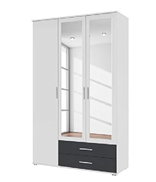 Rasant Rauch 3 Door 2 Mirror Hinged Wardrobe With 2 Drawers In An