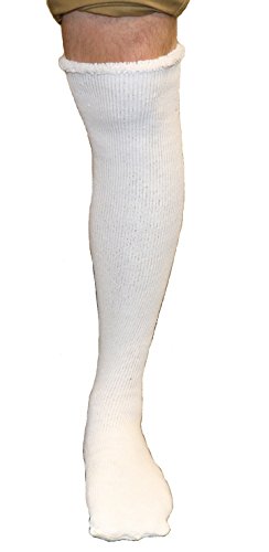 Healthstar Replacement Sock Liner for Orthopedic Walking Boots - Pack of 2 Socks | Medical Tube Socks to wear Under Air Cam Walkers and Fracture Boot Casts (2 Socks)