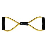 KYLIN SPORT Figure 8 Ultra Premium Toner Resistance Exercise Band For Yoga Fitness Workout (Yellow ( Light 10 Pounds))