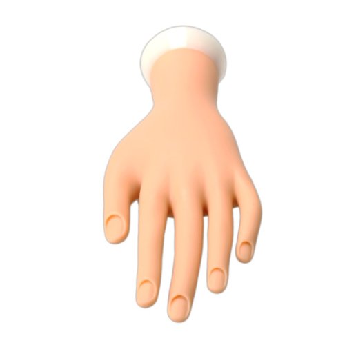 Vktech Nail Art Soft Practice Hand Flexible Silicone Prosthetic Hand Manicure Tool