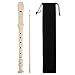 Pangda Descant Soprano Recorder German Style 8 Hole with Cleaning Rod, Black Storage Bag (Ivory White)