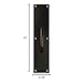 National Hardware Door Pull Plate for Door Handles on Front Back Doors,Commercial Door Pull Handle for Swinging Doors or High Traffic Areas,N270-402 in Oil Rubbed Bronze,Satin Aluminum,3-1/2' x 15'