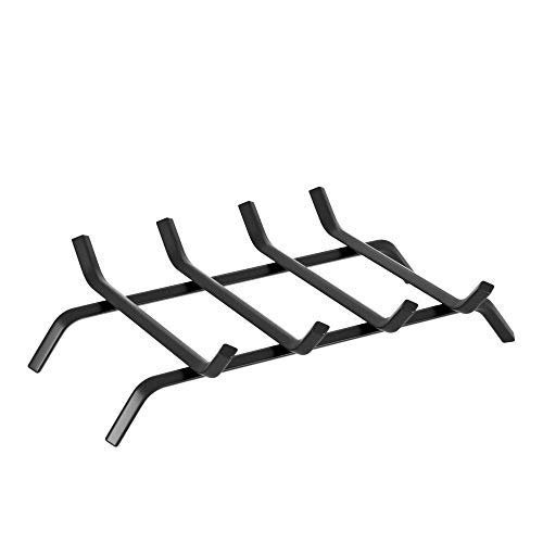 Regal Flame Wrought Iron Fireplace Log Grate 18" Wide Heavy Duty Solid Steel Indoor Chimney Hearth Bar Fire Grates for Outdoor Fire Place Kindling Tools Pit Wood Stove Firewood Burning Rack Holder