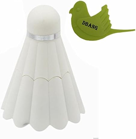 DBANG Novelty Badminton Design Mini Handheld USB Rechargeable Cool Fan For Outdoor Traveling Camping And Home Office Desktop PC With Bird Shape DBANG Orange Peeler Gift (White)