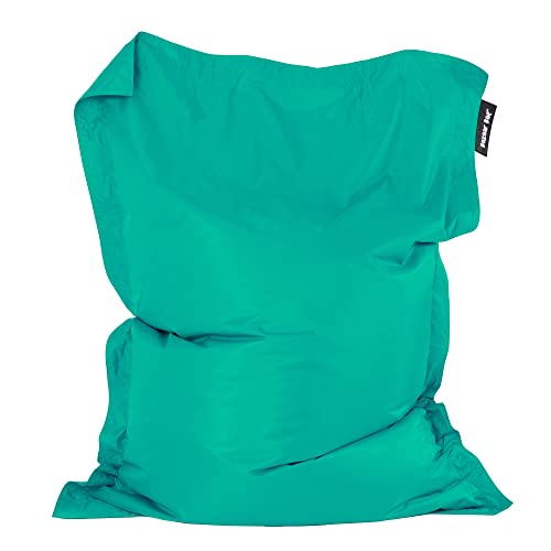 Bean Bag Bazaar Giant Bean Bag, Peppermint, Water Resistant Fabric, Floor Cushion, Beanbag for Indoor and Outdoor Use, Bean Bag with Filling Included, 180cm x 140cm, Gaming, Living Room, Garden