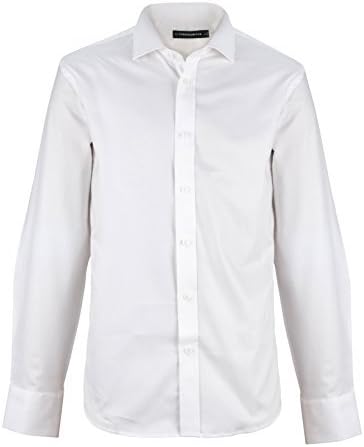 Threadsmiths Hydrophobic Stain-Resistant Dress Shirt White