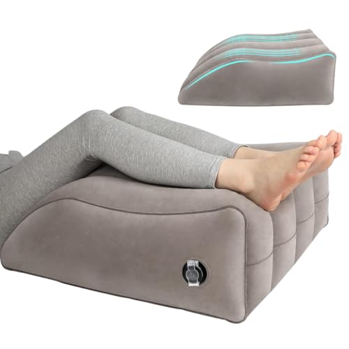 Almofada Triangular Inflável Elevação Descanso Apoio Pernas Lombar Cunha Ortopédica Travesseiro Gestante Vascular Leitura