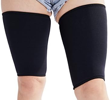 Stworld Hot Womens Mens Ultra-Thin Elastic Breathable Thigh Slimming Compression Leg Shaper for Weight Loss Neoprene Body Control Slimmer
