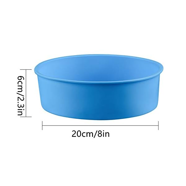 Redsea-2PCS-8-Inch-Round-Cake-Tray-Silicone-Cake-Tins-for-Baking-Layer-CakeCheesecakeRainbow-Cake-Non-Stick-Baking-Mold-Bakeware-Tray Redsea 2PCS 8 Inch Round Cake Tray Silicone Cake Tins for Baking Layer Cake,Cheesecake,Rainbow Cake Non-Stick Baking…