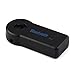 Bluetooth and FM Transmitter, Basde Wireless Bluetooth 3.5mm AUX Audio Stereo Music Home Car Receiver Adapter Mic (1 year warranty) (Black)