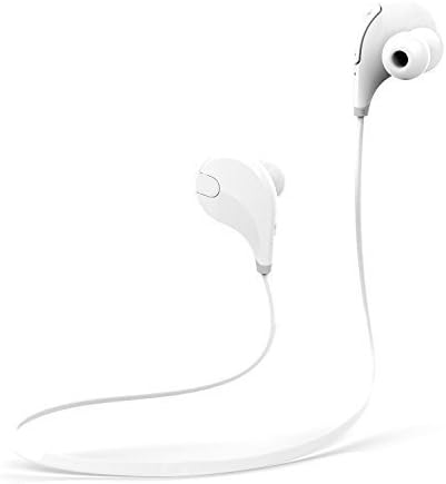 2016 Tehmis Qy7 Mini S601bt Wireless Bluetooth Earphone Sports Headphones Running Gym Exercise Sweatproof Headsets in-Ear Stereo Earbuds Noise Cancelling Earphones with Microphone (White)